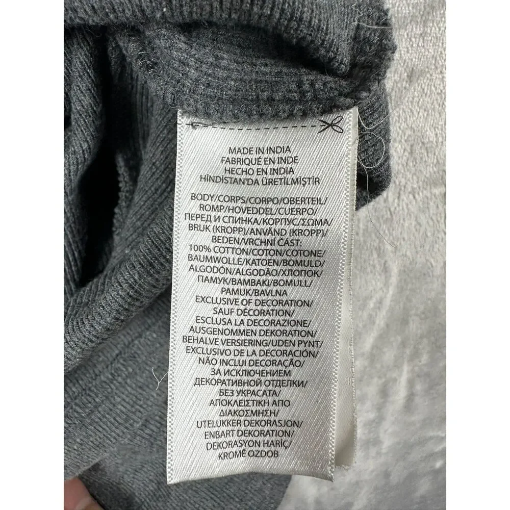 Polo‎ Ralph Lauren Boys Waffle Knit Gray Long Sleeve Sweater (S/8)